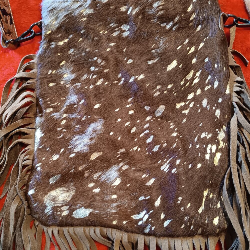 American Darling leather cowhide crossbody
